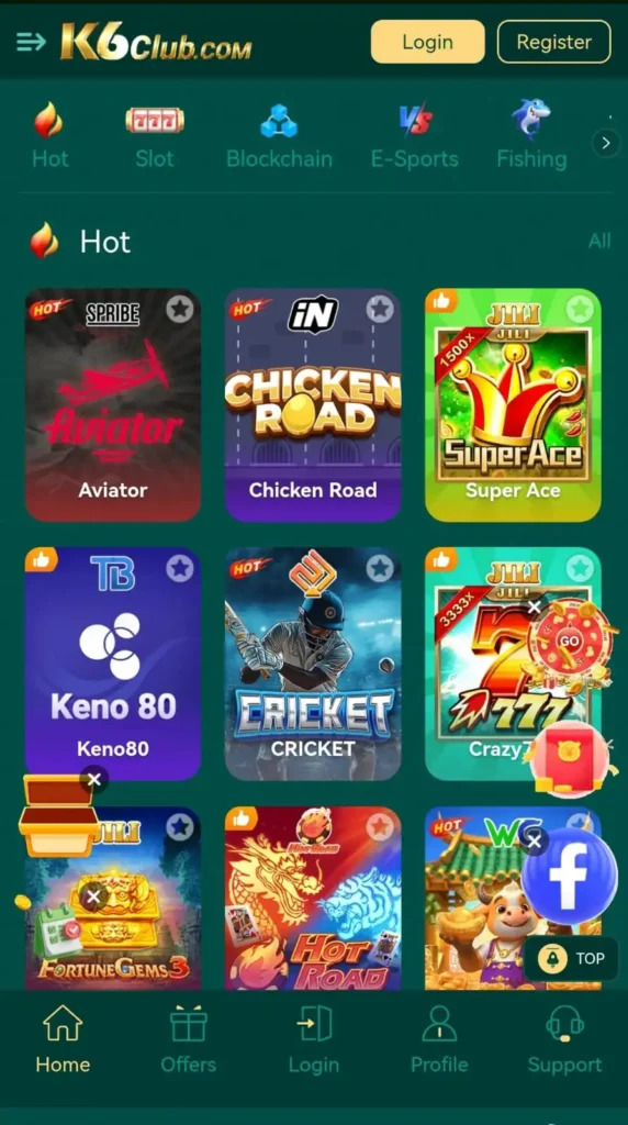 K6Club Game screenshot