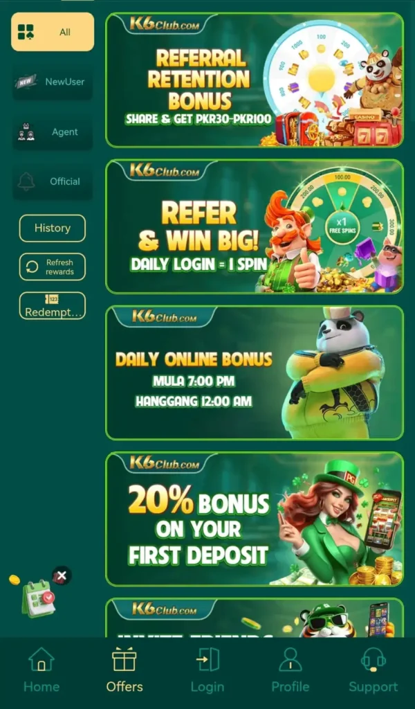 K6Club Game Download | Best for earning & entertainment