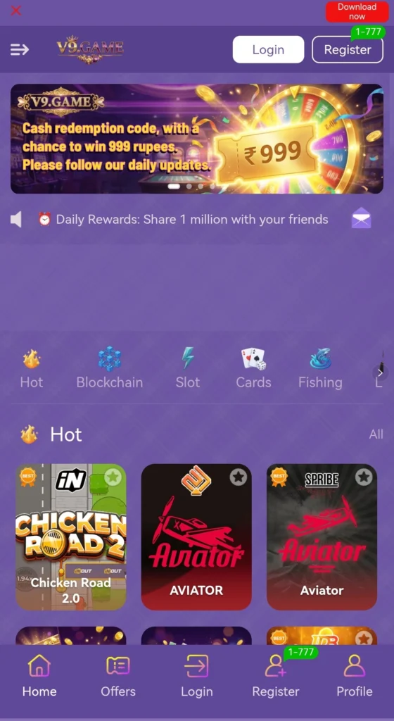 Download The Latest V9Game Best for Online Earning